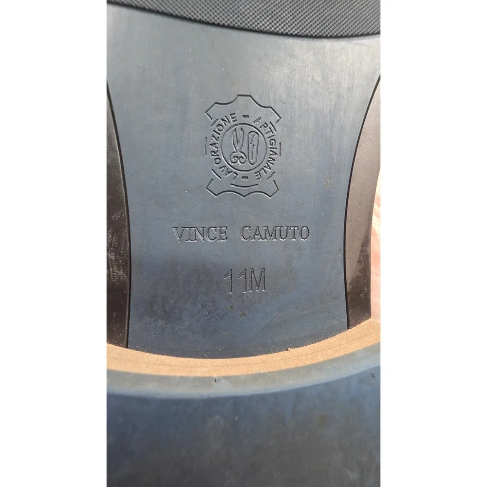 Vince‎ Camuto Lyre Derby Dress Shoes Cognac Soft Leather Size 11M